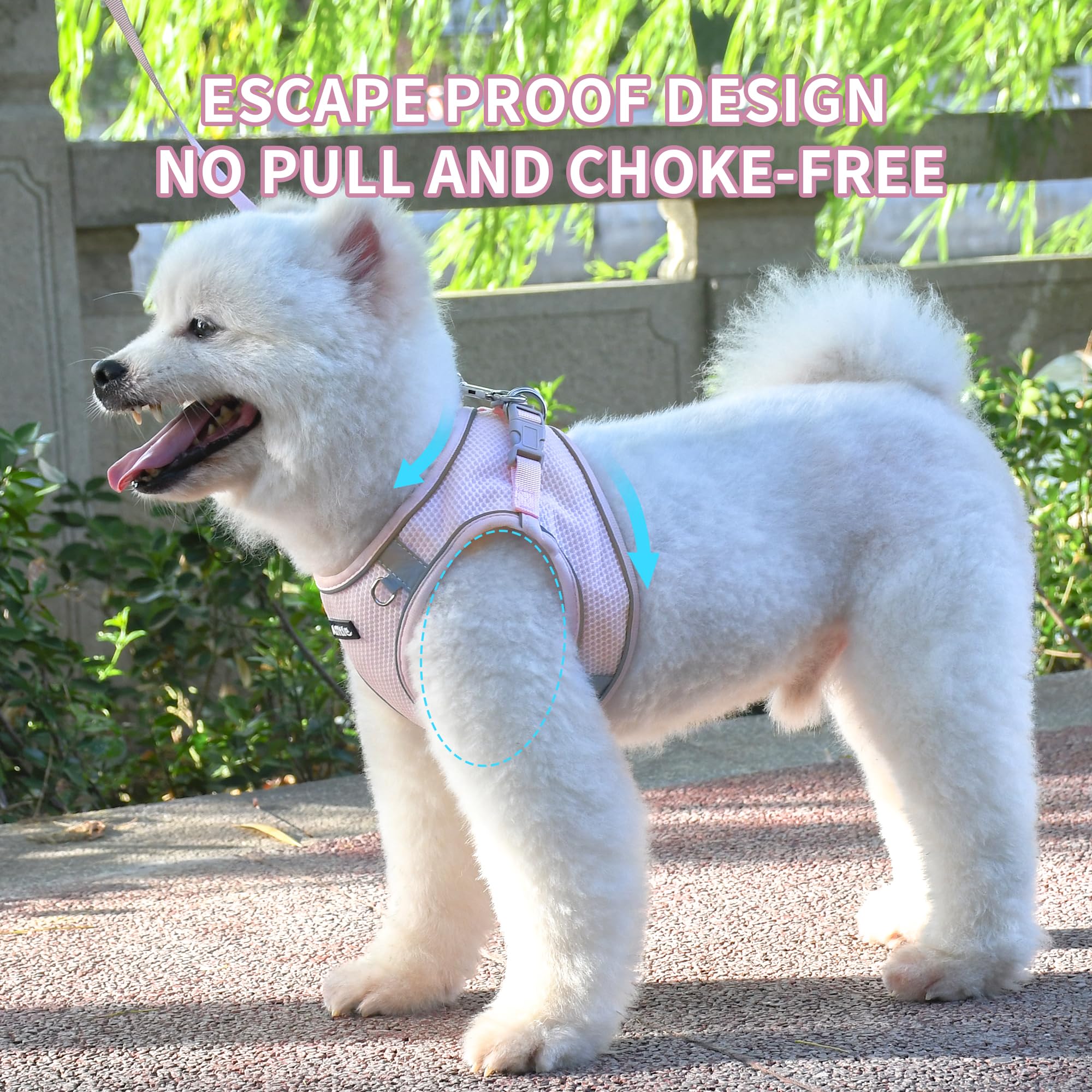 Aiitle No Pull Dog Harness And Leash Set, Step In Adjustable Dog Harness With Padded Vest For All Weather, Reflective Pet Harnes